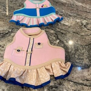 Pink and Blue Dog Dresses